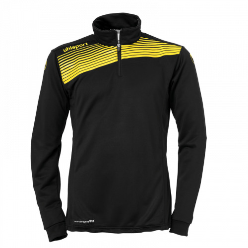 LIGA 2.0 JERSEY CON CREMALLERA 1/4 negro/lima amarillo UHLSPORT