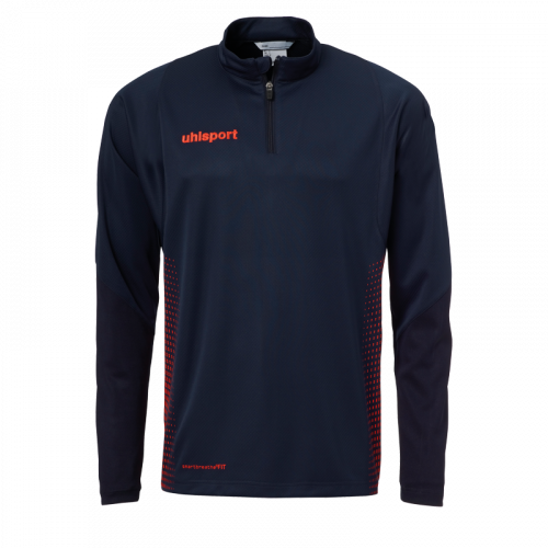 SCORE 1/4 ZIP TOP marine/fluo rot UHLSPORT