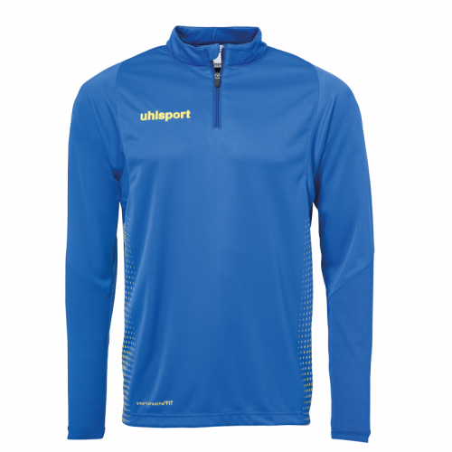SCORE 1/4 ZIP TOP azur/lima amarillo UHLSPORT