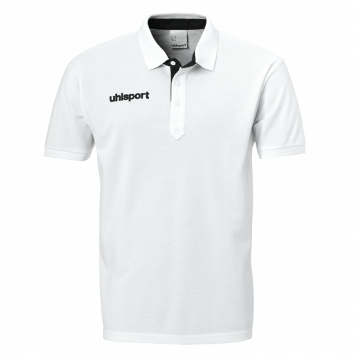 ESSENTIAL PRIME POLO SHIRT blanco/negro UHLSPORT