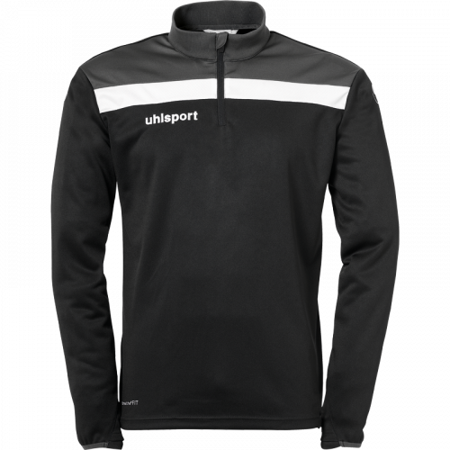 OFFENSE 23 1/4 ZIP TOP negro/antracita/blanco UHLSPORT