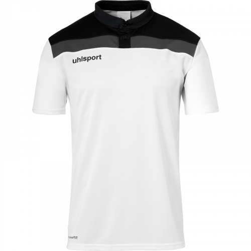 OFFENSE 23 POLO SHIRT blanco/negro/antracita UHLSPORT