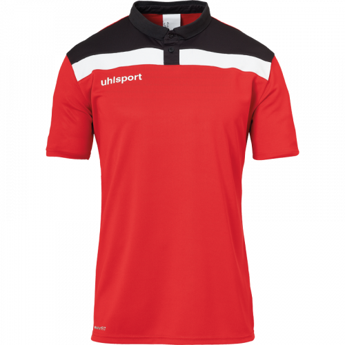 OFFENSE 23 POLO SHIRT rojo/negro/blanco UHLSPORT