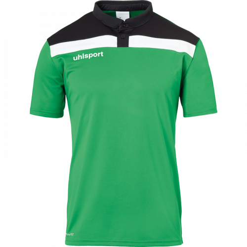 OFFENSE 23 POLO SHIRT verde/negro/blanco UHLSPORT