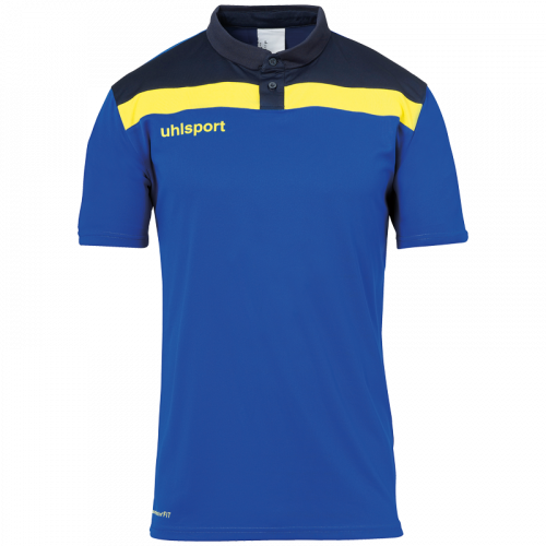 OFFENSE 23 POLO SHIRT azur/azul marino/lima ama UHLSPORT