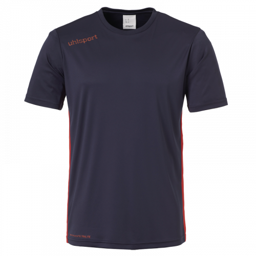 ESSENTIAL CAMISETA MC azul marino/rojo UHLSPORT