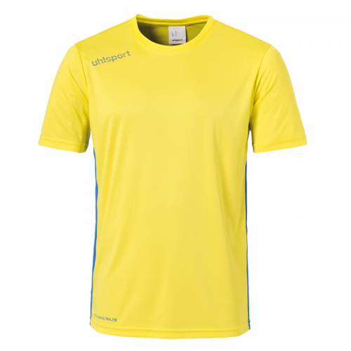 ESSENTIAL CAMISETA MC lima amarillo/azur UHLSPORT