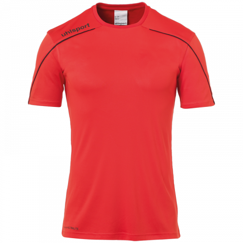 STREAM 22 SHIRT SHORTSLEEVED ROJO/NEGRO UHLSPORT