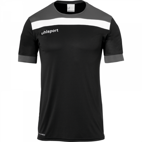 OFFENSE 23 SHIRT SHORTSLEEVED negro/antracita/blanco UHLSPORT