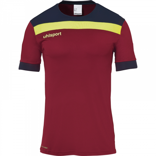 OFFENSE 23 SHIRT SHORTSLEEVED burdeos/azul marino/amari UHLSPORT