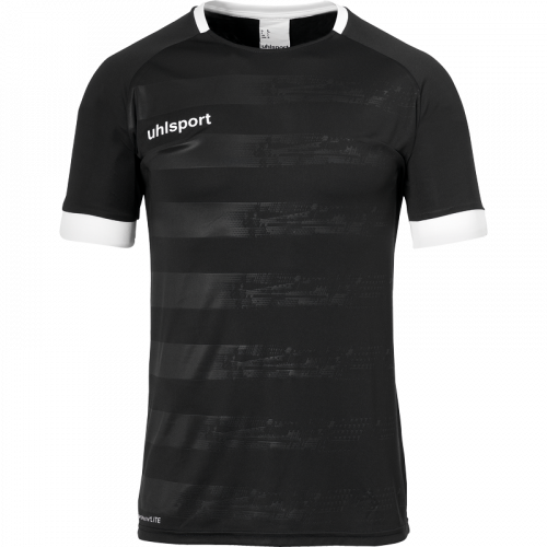 DIVISION II SHIRT SHORTSLEEVED negro/blanco UHLSPORT
