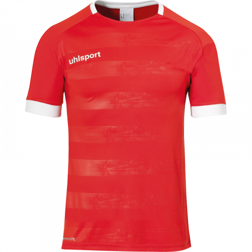 DIVISION II SHIRT SHORTSLEEVED rojo/blanco UHLSPORT