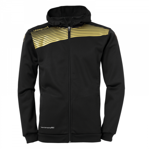 LIGA 2.0 CAZADORA CON CAPUCHA negro/dorado UHLSPORT