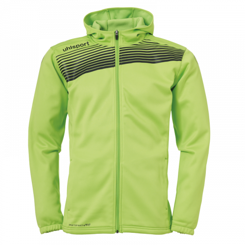 LIGA 2.0 CAZADORA CON CAPUCHA verde flash/negro UHLSPORT