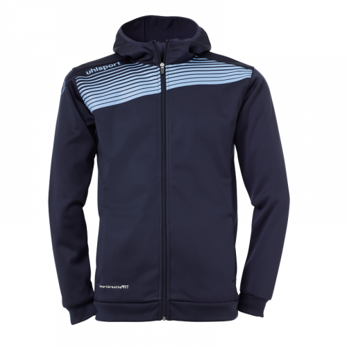 LIGA 2.0 CAZADORA CON CAPUCHA azul marino/celeste UHLSPORT