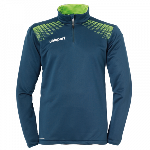 GOAL JERSEY CON CREMALLERA DE 1/4 petróleo/verde flash UHLSPORT