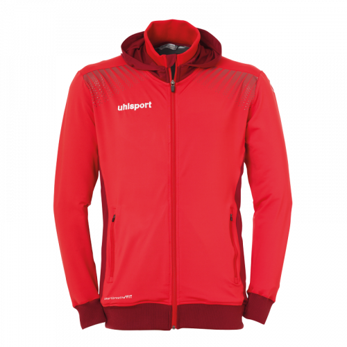 GOAL TEC CAZADORA CON CAPUCHA rojo/burdeos UHLSPORT