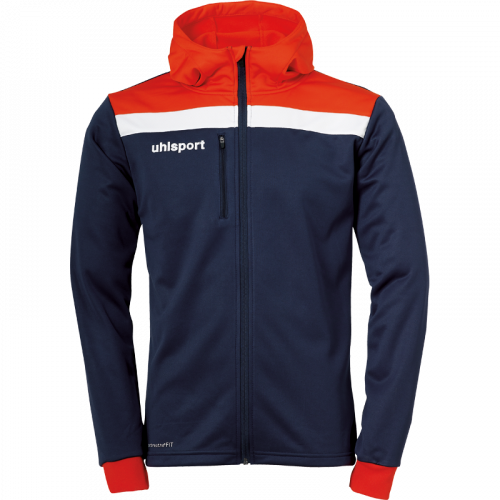 OFFENSE 23 MULTI HOOD JACKET azul marino/rojo/blanco UHLSPORT