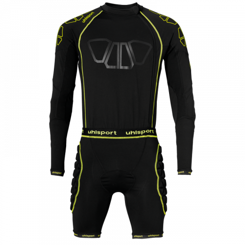 BIONIKFRAME BODYSUIT negro/amarillo fluor UHLSPORT