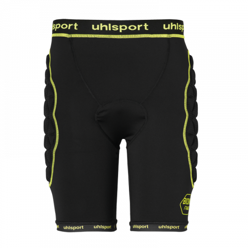 BIONIKFRAME PADDED SHORT negro/amarillo fluor UHLSPORT