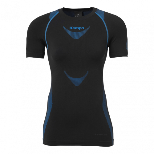ATTITUDE PRO SHORTSLEEVE DE MUJER negro/kempa azul KEMPA