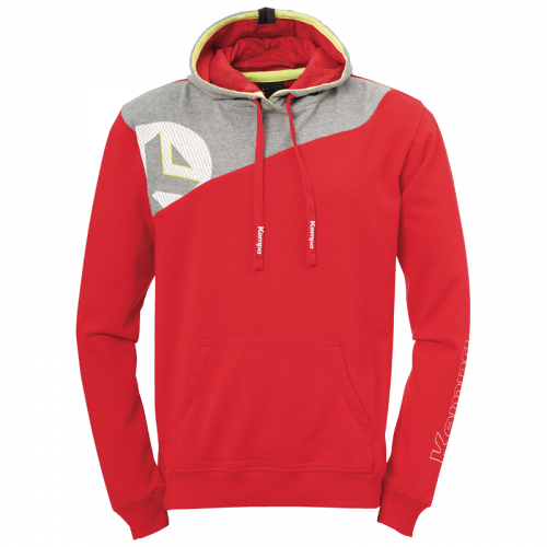 CORE 2.0 HOODY rojo/gris oscuro mezcla KEMPA