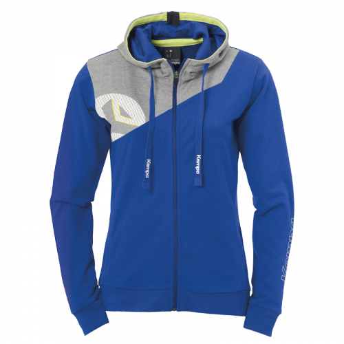 CORE 2.0 HOOD JACKET WOMEN azul royal/gris oscuro me KEMPA