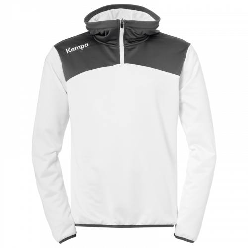 EMOTION 2.0 QUARTER ZIP HOODY white KEMPA