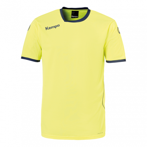 CURVE CAMISETA amarillo fluor/azul deep KEMPA