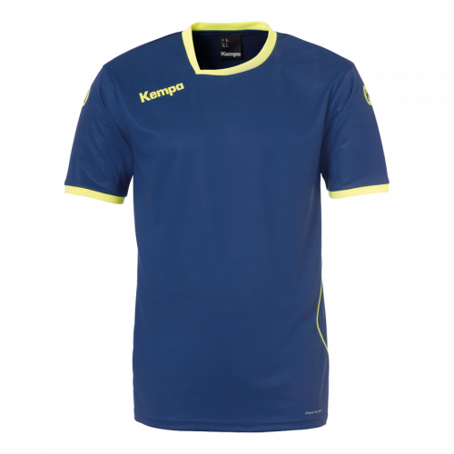 CURVE CAMISETA azul deep/amarillo fluor KEMPA