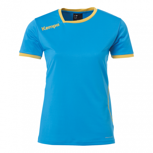 CURVE CAMISETA MC DE MUJER kempa azul/dorado KEMPA