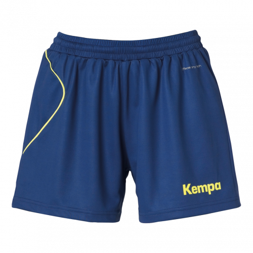 CURVE SHORTS DE MUJER azul deep/amarillo fluor KEMPA