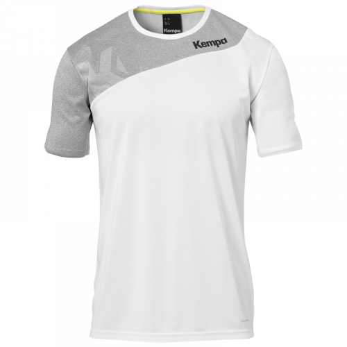 CORE 2.0 SHIRT blanco/gris oscuro mezcla KEMPA
