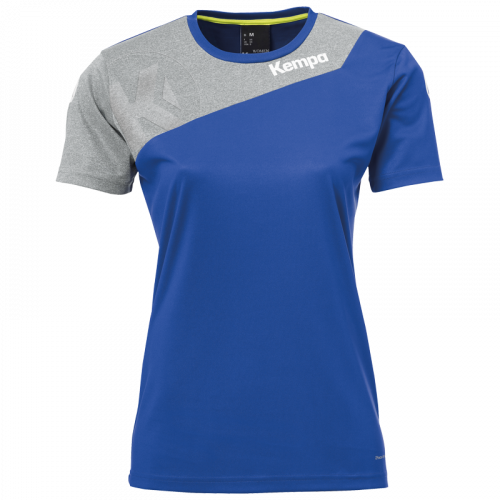 CORE 2.0 SHIRT WOMEN azul royal/gris oscuro me KEMPA