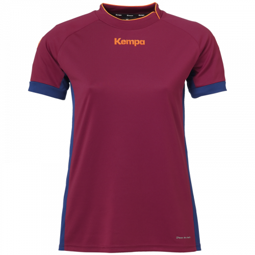 PRIME SHIRT WOMEN rojo oscuro/azul deep KEMPA
