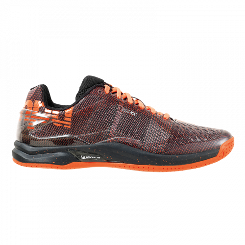 Zapatilla de balonmano ATTACK PRO CONTENDER negro/naranja fluor KEMPA