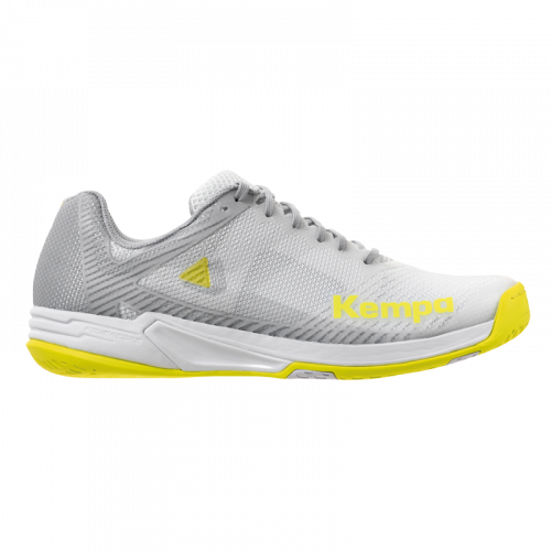 Zapatilla de balonmano WING 2.0 WOMEN blanco/amarillo fluor KEMPA