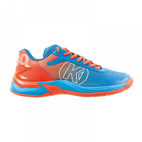 Zapatilla de balonmano ATTACK 2.0 JUNIOR kempa azul/rojo fluor KEMPA