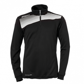 LIGA 2.0 JERSEY CON CREMALLERA 1/4 negro/blanco UHLSPORT