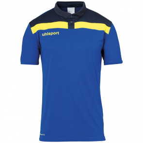OFFENSE 23 POLO SHIRT azur/azul marino/lima ama UHLSPORT