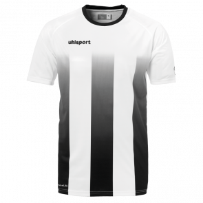 STRIPE Camiseta MC blanco/negro UHLSPORT