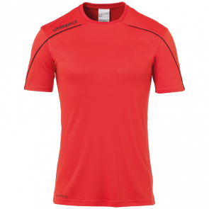 STREAM 22 SHIRT SHORTSLEEVED ROJO/NEGRO UHLSPORT