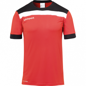 OFFENSE 23 SHIRT SHORTSLEEVED rojo/negro/blanco UHLSPORT