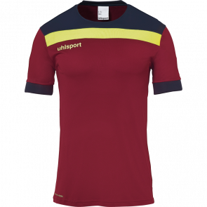 OFFENSE 23 SHIRT SHORTSLEEVED burdeos/azul marino/amari UHLSPORT