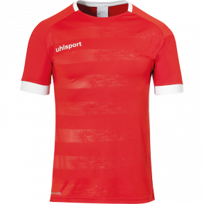 DIVISION II SHIRT SHORTSLEEVED rojo/blanco UHLSPORT
