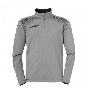 GOAL JERSEY CON CREMALLERA DE 1/4 gris oscuro mezcla/negro UHLSPORT