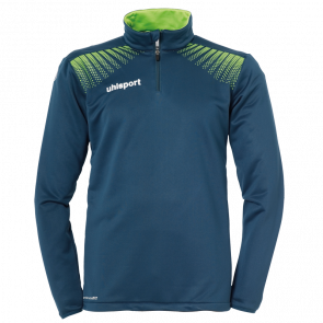 GOAL JERSEY CON CREMALLERA DE 1/4 petróleo/verde flash UHLSPORT