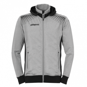 GOAL TEC CAZADORA CON CAPUCHA gris oscuro mezcla/negro UHLSPORT