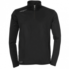 ESSENTIAL 1/4 ZIP TOP negro/blanco UHLSPORT