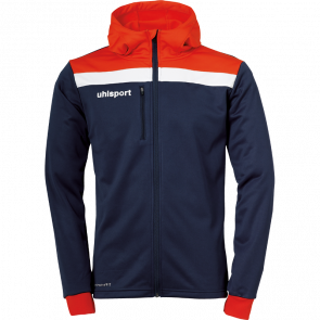 OFFENSE 23 MULTI HOOD JACKET azul marino/rojo/blanco UHLSPORT